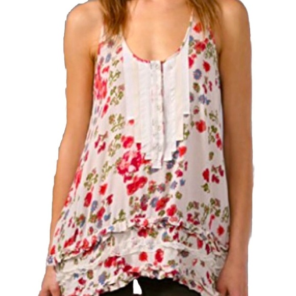 Free People Casual Floral Tank Tops for Women - Picture 1 of 6